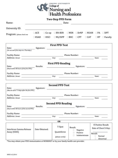 Printable Ppd Form
